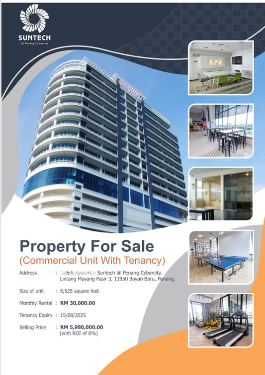 Suntech @ Penang Cybercity Office For Sale