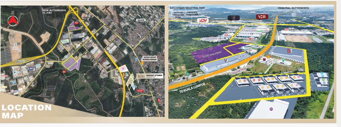 Bakap Utama Industrial Park For Rent