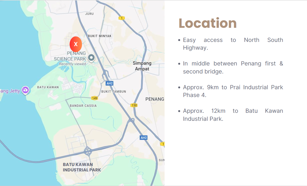 Penang Science Park Factory For Sale