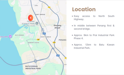 Penang Science Park Factory For Sale